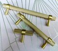 Gold knurled cabinet bar handle/Textured brass cabinet drawer pull/Gold brass door pull/Kitchen hardware/Brass door handle/Reticulated pulls
