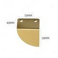 Flush fitting gold brass semi circle drawer handle/gold geometric cabinet pull/gold demi lune door handle/gold furniture hardware/gold pull