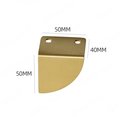 Flush fitting gold brass semi circle drawer handle/gold geometric cabinet pull/gold demi lune door handle/gold furniture hardware/gold pull