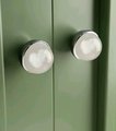 Silver and clear glass ball cabinet handle with embedded cloud shaped designs/glass cabinet handle/Cloud themes door knob/heart drawer knob