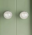 Silver and clear glass ball cabinet handle with embedded cloud shaped designs/glass cabinet handle/Cloud themes door knob/heart drawer knob