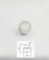 Silver and clear glass ball cabinet handle with embedded cloud shaped designs/glass cabinet handle/Cloud themes door knob/heart drawer knob