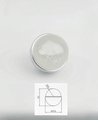 Silver and clear glass ball cabinet handle with embedded cloud shaped designs/glass cabinet handle/Cloud themes door knob/heart drawer knob