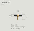 Matte black and gold brass cabinet bar handle/Black and gold drawer pull/Matte black and gold door handle/Black and Gold furniture hardware
