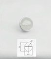 Silver and clear glass ball cabinet handle with embedded cloud shaped designs/glass cabinet handle/Cloud themes door knob/heart drawer knob