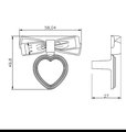 Bronze brass heart shaped drop handle/Semi precious stone drop drawer pull/Bronze cabinet pull/Crystal furniture hardware/Dresser door pull