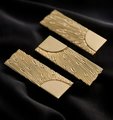 Gold brass sunray design rectangle bar handles/Gold sun ray drawer pull/kitchen cabinet handles/Brass door handles/Gold furniture hardware