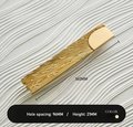 Gold brass sunray design rectangle bar handles/Gold sun ray drawer pull/kitchen cabinet handles/Brass door handles/Gold furniture hardware