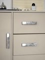 Silver sunray design rectangle bar handles/Chrome sun ray drawer pull/kitchen cabinet handles/Brass door handles/Silver furniture hardware