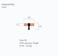 Rose Gold and Black cabinet bar handles/copper and black drawer pull/kitchen hardware/renovation project door handle/rose gold cabinet pulls