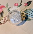 Mid century modern clear crystal cabinet pull/Transparent oval shaped door knob/crystal furniture hardware/vintage style egg shaped handle