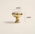 Round shiny gold brass cabinet handle/mirror shiny gold drawer knob/Polished brass door handle/Solid brass furniture hardware/classic handle