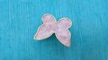 Pearly butterfly drawer handle/Pink Butterfly cabinet pull/Nursery decor/Nursery door knobs/IKEA hack door pull/Childrens door handle