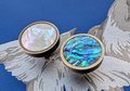 Bronze Iridescent Pearl Shell Drawer Pull/Abalone Pearl Cabinet Pull/Mother of Pearl Door handle/MOP door knob/Bronze furniture hardware