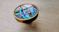 Bronze Iridescent Pearl Shell Drawer Pull/Abalone Pearl Cabinet Pull/Mother of Pearl Door handle/MOP door knob/Bronze furniture hardware
