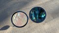 Silver Iridescent Pearl Shell Drawer Pull/Abalone Pearl Cabinet Pull/Mother of Pearl Door handle/MOP door knob/Silver furniture hardware