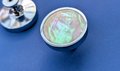 Silver Iridescent Pearl Shell Drawer Pull/Abalone Pearl Cabinet Pull/Mother of Pearl Door handle/MOP door knob/Silver furniture hardware