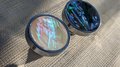 Silver Iridescent Pearl Shell Drawer Pull/Abalone Pearl Cabinet Pull/Mother of Pearl Door handle/MOP door knob/Silver furniture hardware