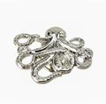 Silver octopus cabinet pull/Shiny Silver Kracken Drawer Knob/Octopus drawer handle/quirky furniture hardware/deep sea door knob/Fun handle