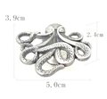 Silver octopus cabinet pull/Shiny Silver Kracken Drawer Knob/Octopus drawer handle/quirky furniture hardware/deep sea door knob/Fun handle