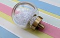Mid century modern clear crystal cabinet pull/Transparent oval shaped door knob/crystal furniture hardware/vintage style egg shaped handle