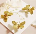 Gold brass butterfly cabinet handle/Realistic butterfly cabinet pull/Butterfly door handle/Gold butterfly door knob/Brass furniture hardware