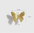 Gold brass butterfly cabinet handle/Realistic butterfly cabinet pull/Butterfly door handle/Gold butterfly door knob/Brass furniture hardware