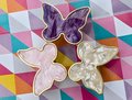 Pearly butterfly drawer handle/Pink Butterfly cabinet pull/Nursery decor/Nursery door knobs/IKEA hack door pull/Childrens door handle