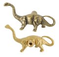 Detailed brass dinosaur drawer handle/Diplodocus cabinet pull/Dino themed door handle/Dinosaur drawer knob/Gold brass furniture hardware
