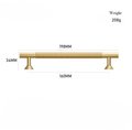 Ridged gold brass cabinet bar handle/Matte finished solid brass drawer pull/Gold brass door handle/Gold brass furniture hardware/Door knob
