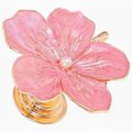 Pink enamel and faux pearl cherry blossom cabinet handle/Pink flower drawer pull/Pink and gold bloom door knob/bedroom furniture hardware