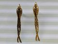 Bird of Paradise Cabinet Pull/Gold Brass Bird Door Handle/Bird shaped drawer handle/gold furniture hardware/Long Tailed Bird Cabinet Handle