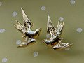 Flying Bird Cabinet Pull/Brass Bird Door Handle/Bird shaped drawer handle/Brass furniture hardware/Swooping Bird Cabinet Handle
