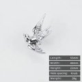 Flying Bird Cabinet Pull/Brass Bird Door Handle/Bird shaped drawer handle/Brass furniture hardware/Swooping Bird Cabinet Handle