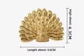 Gold Peacock Cabinet Pull/Gold Brass Peacock Door Handle/Bird shaped drawer handle/gold furniture hardware/Peafowl Cabinet Handle/Door knob