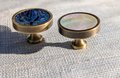 Bronze Iridescent Pearl Shell Drawer Pull/Abalone Pearl Cabinet Pull/Mother of Pearl Door handle/MOP door knob/Bronze furniture hardware