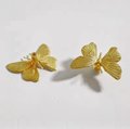 Gold brass butterfly cabinet handle/Realistic butterfly cabinet pull/Butterfly door handle/Gold butterfly door knob/Brass furniture hardware