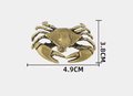 Gold or Bronze crab cabinet handle/Cancer zodiac door handle/Crab shaped drawer knob/Seaside decor/Brass furniture hardware/Beach decor