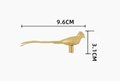 Bird of Paradise Cabinet Pull/Gold Brass Bird Door Handle/Bird shaped drawer handle/gold furniture hardware/Long Tailed Bird Cabinet Handle
