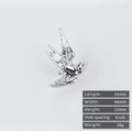 Flying Bird Cabinet Pull/Brass Bird Door Handle/Bird shaped drawer handle/Brass furniture hardware/Swooping Bird Cabinet Handle