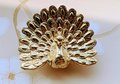 Gold Peacock Cabinet Pull/Gold Brass Peacock Door Handle/Bird shaped drawer handle/gold furniture hardware/Peafowl Cabinet Handle/Door knob