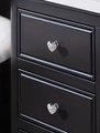 Gold or Silver Heart shaped drawer handle/Heart drawer knob/Brass furniture hardware/Heart shaped door knob/Heart shaped cabinet handle