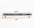 Rainbow abalone shell drawer pull/Pearl cabinet pull/Mother of pearl door handle/Iridescent Drawer handle/Pearl and brass furniture hardware