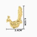 Brass Peacock Cabinet Pull/Gold Brass Peacock Door Handle/Bird shaped drawer handle/gold furniture hardware/Peafowl Cabinet Handle/Door knob