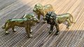 Lion shaped brasscdoor knob/Gold Lion drawer pull/Bronze Lion wardrobe door handle/Novelty drawer pull/unique cabinet handle/Brass hardware