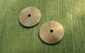 Gold brass round backplates for drawer handles/Brass circular back plates for cabinet pulls/Gold round door handle backplate/Backplate