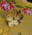 Gold brass flower door handle/Daisy cabinet pull/Flower drawer knob/Flower shaped cabinet handle/Floral door knob/Brass furniture hardware