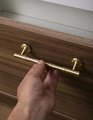 Bamboo patterned brass cabinet bar Handle/Bamboo drawer pull/Brass furniture hardware/Gold door handle/Silver Bamboo cabinet pull