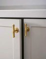 Bamboo patterned brass cabinet bar Handle/Bamboo drawer pull/Brass furniture hardware/Gold door handle/Silver Bamboo cabinet pull