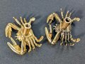 Gold or Bronze crab cabinet handle/Cancer zodiac door handle/Crab shaped drawer knob/Seaside decor/Brass furniture hardware/Beach decor